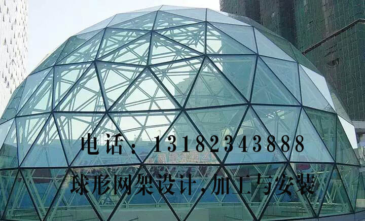 盐城阜宁县九鼎药业玻璃造型网架